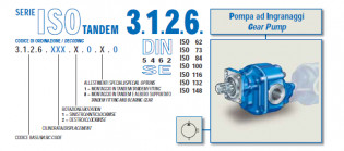 Zubové čerpadlo ISO řady 3126