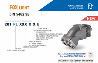 Pístové čerpadlo ISO řady FOX LIGHT