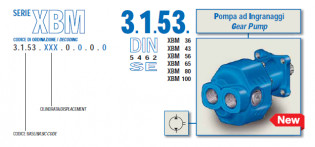 Zubové čerpadlo ISO řady 3153